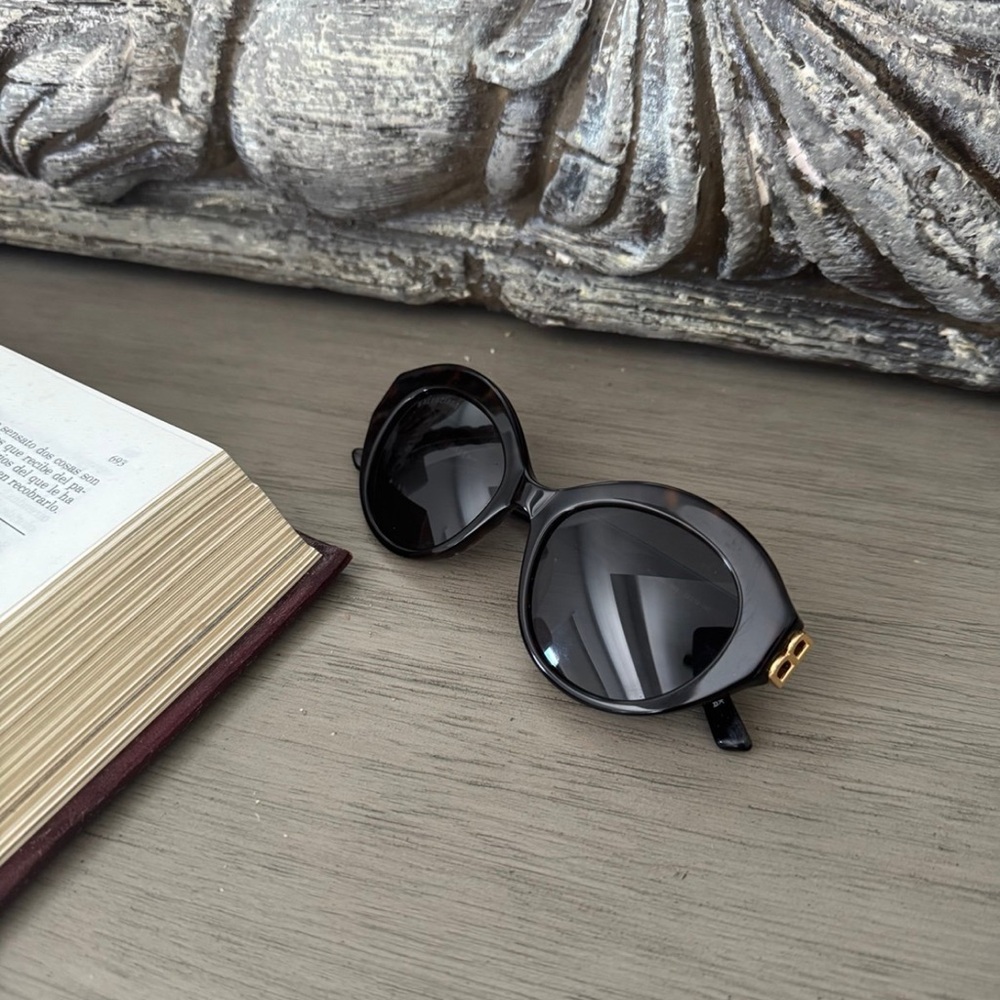Balenciaga Black Designer Sunglasses